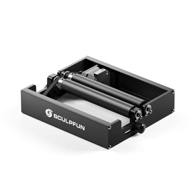Rouleau rotatif Sculpfun RA Mini, cadre noir compact à deux rouleaux