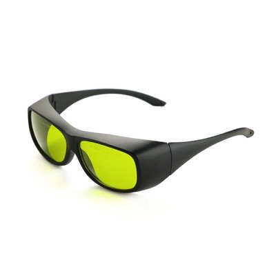 Lunettes de sécurité laser Sculpfun SG1 à verres jaune-vert et monture noire