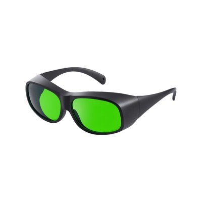 Lunettes de sécurité laser xTool à verres verts et monture noire enveloppante